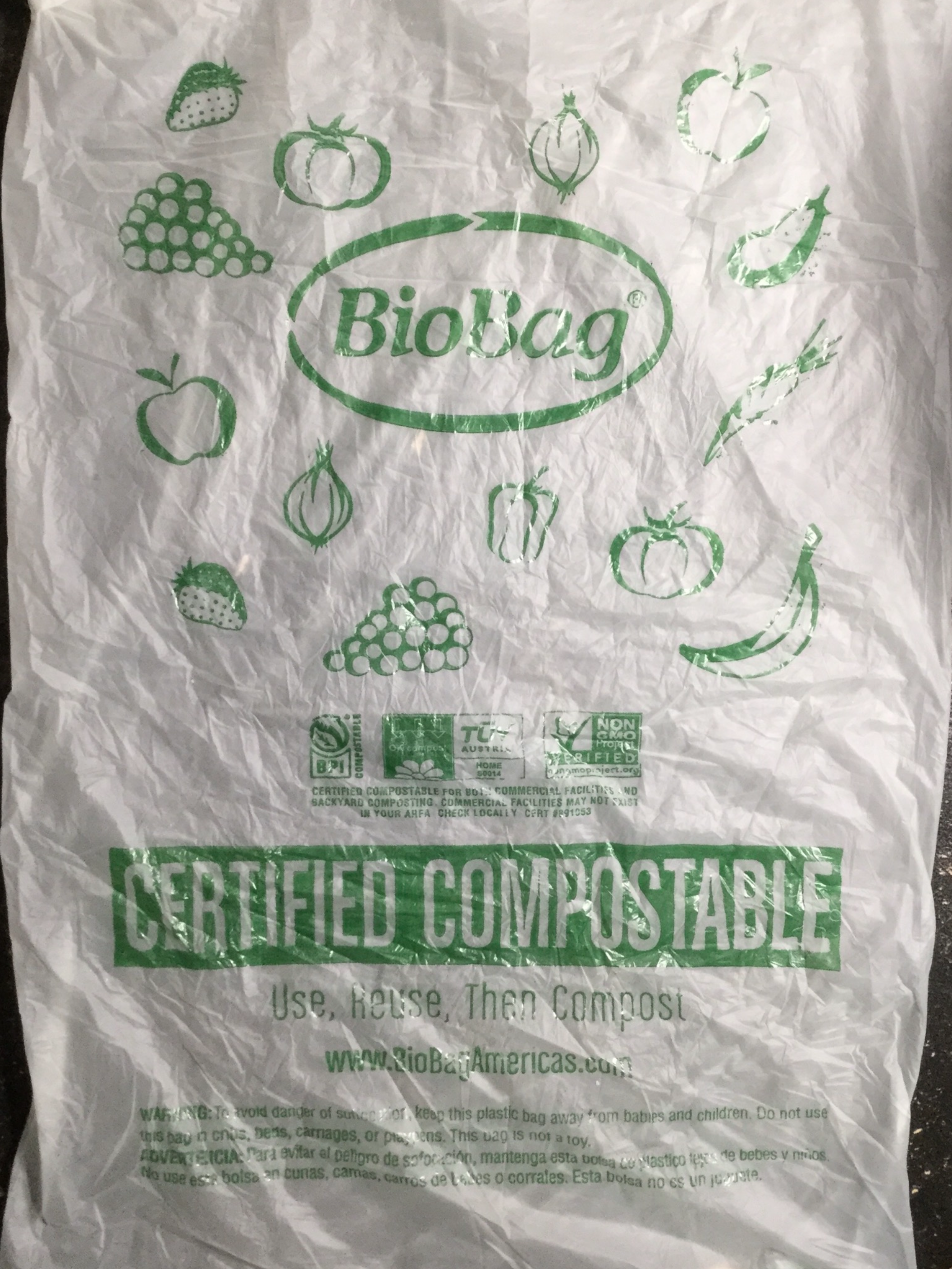 A biodegrable plastic bag credit Geo Lightspeed7