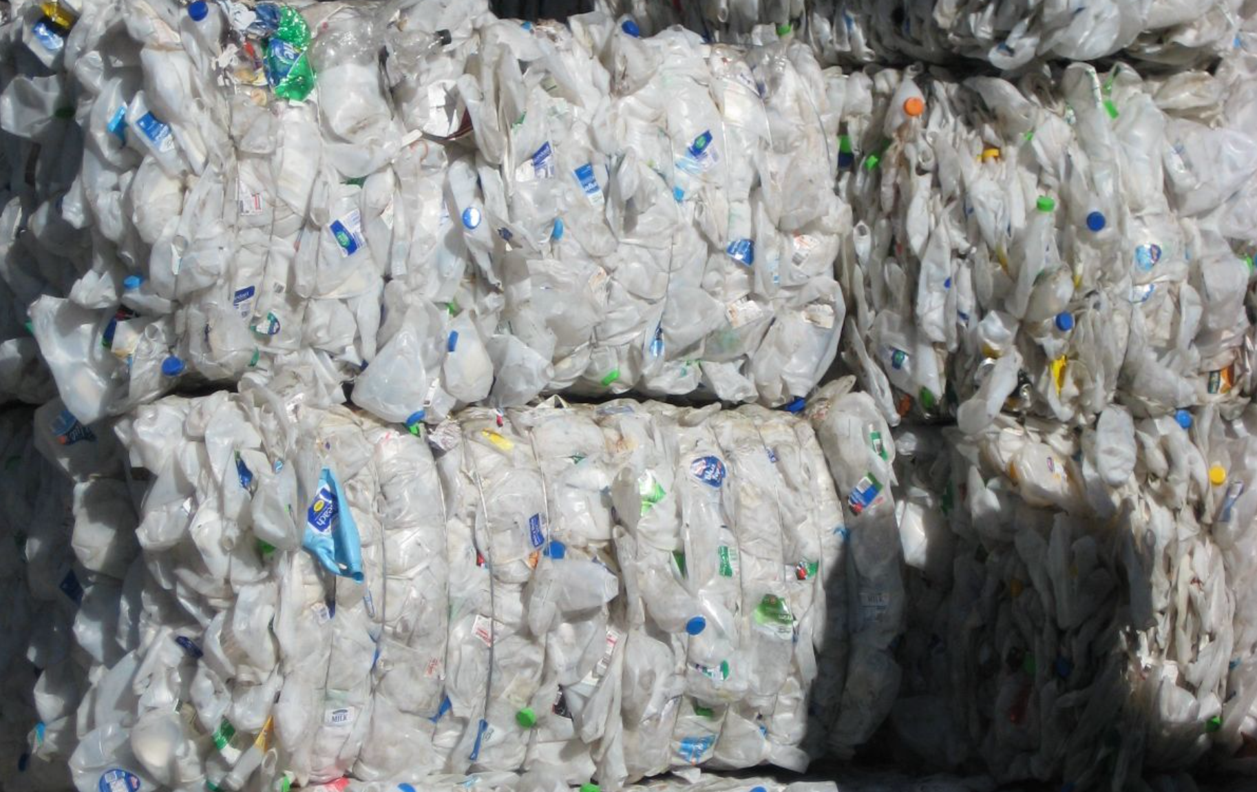 Plastic milk bottle recycling and disposal