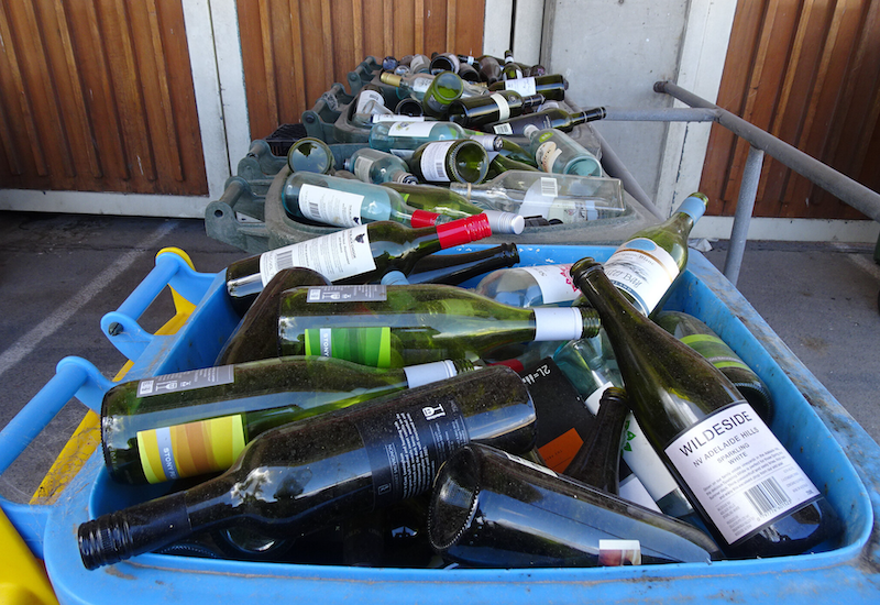 Bottles in bins credit Michael Coghlan