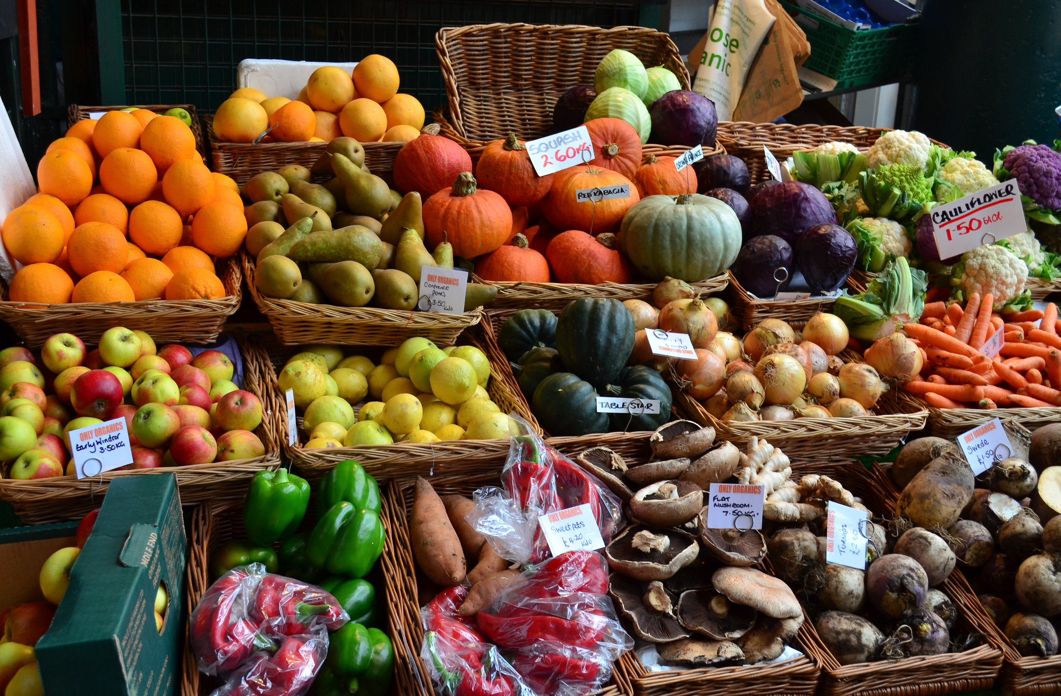 Fruit and veg seen in Londons Borough Market credit Garry Knight CC BY 2.0