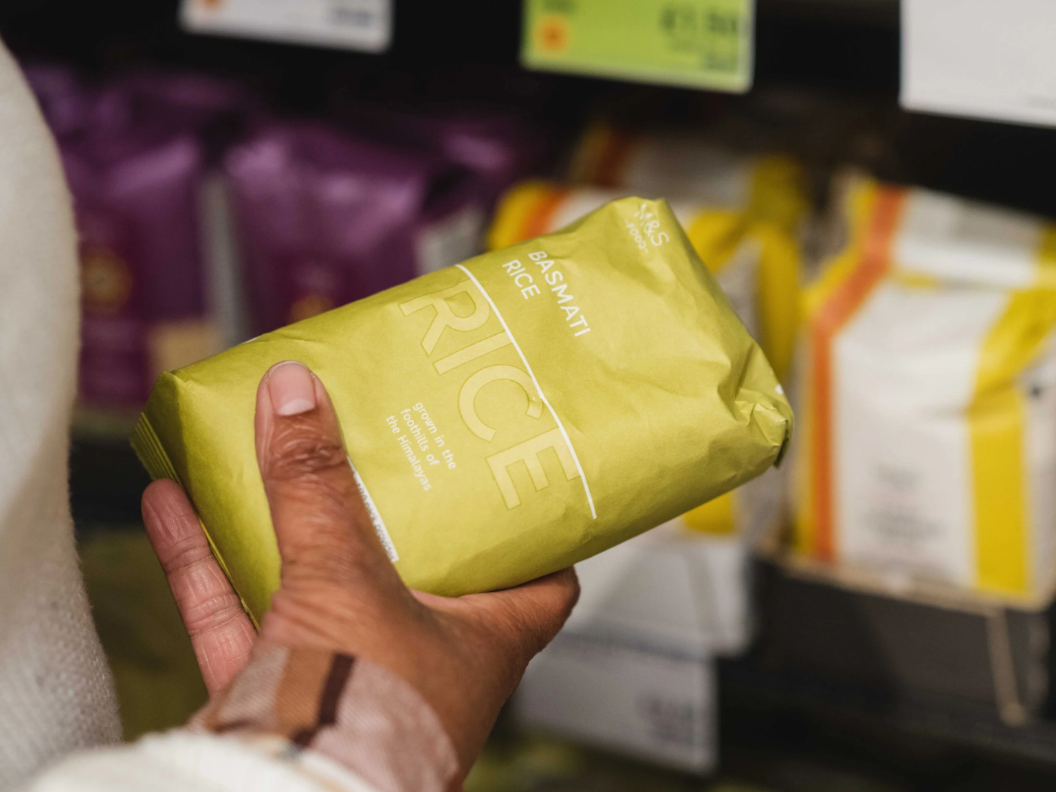 M&S introduces new recyclable packaging for rice and grains