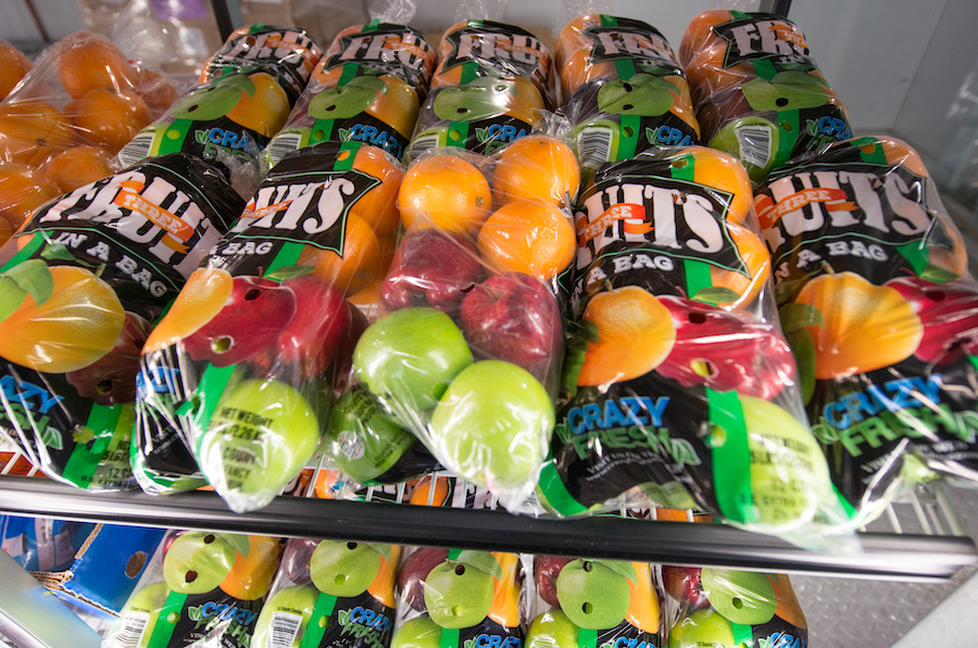 Mixed fruit in flexible packaging Public Domain USDA
