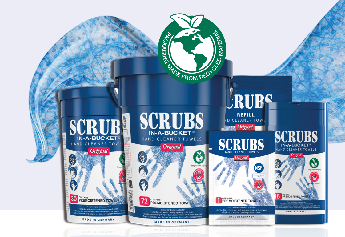 Sustainable packaging upgrade for popular industrial wipes brand