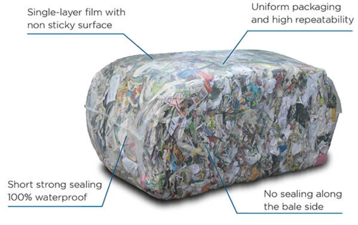 Tentoma 100% sealed waste bale packaging