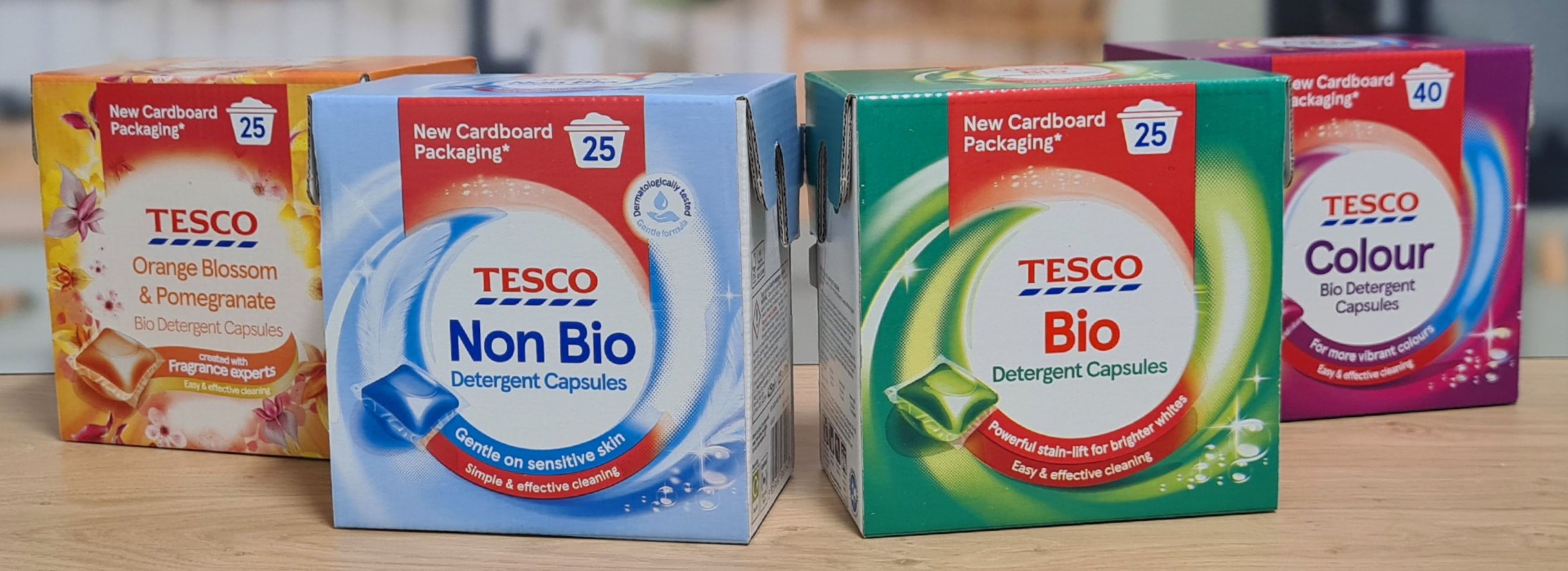 Tesco switches to recyclable cardboard packaging for laundry detergent pods