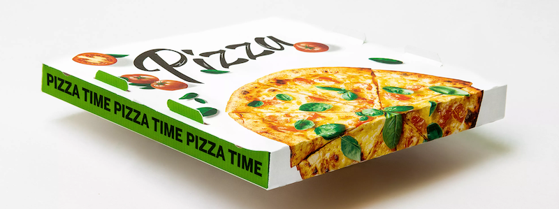 Worlds lightest pizza box credit Metsä Board Corporation
