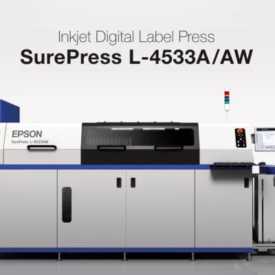 Epson SurePress inkjet digital label press