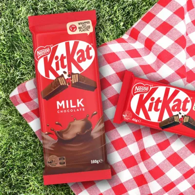 KitKat unveils wrappers with 90% recycled plastic in Australia