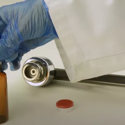 Adelphi Healthcare Packaging - how to crimp a vial with hand crimping tongs