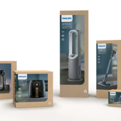 Philips embraces 100% recycled paper packaging for home appliances