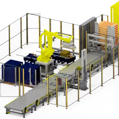 Kaufman Engineered Systems example depalletizing system configuration