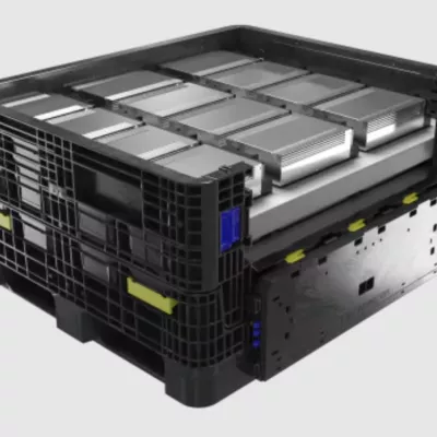 ORBIS transporting batteries safely using reusable packaging