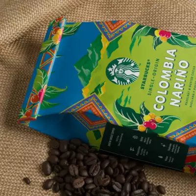 Starbucks revamps packaging for Colombia Nariño coffee