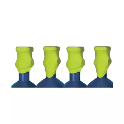 Viscose shrink sleeves for industrial and medical gas cylinders