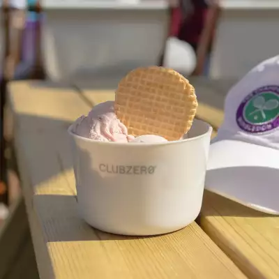 CLUBZERØ and Barclays introduce reusable ice cream pots at Wimbledon