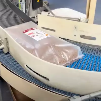 AmbaFlex Spiral Conveyor for bag handling pet food