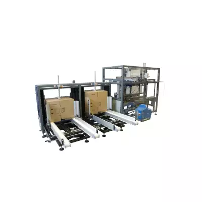 Lantech Multi-format case erector MFC Modular hotmelt 2 magazines