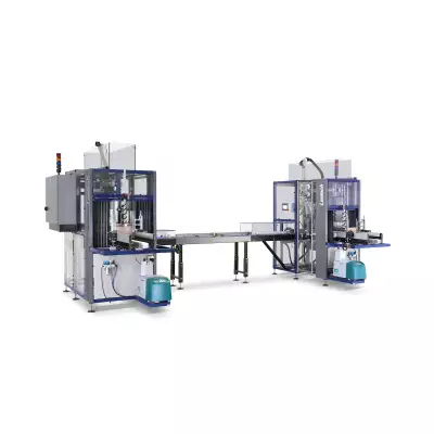 Lantech parcel packaging line