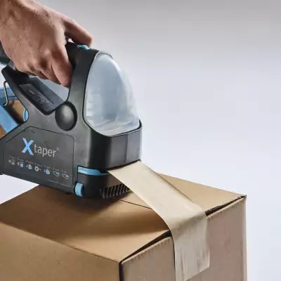 Carlton Packaging - Xtaper - World’s first handheld automatic paper tape applicator