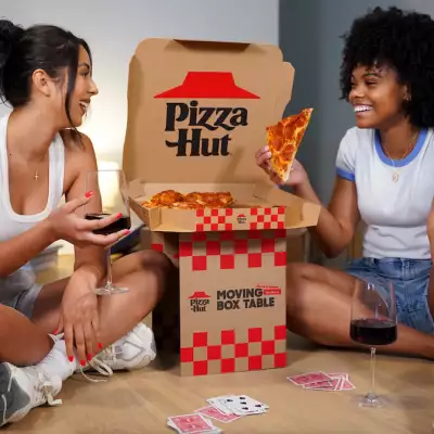 Pizza Hut unveils box that doubles as a mini table