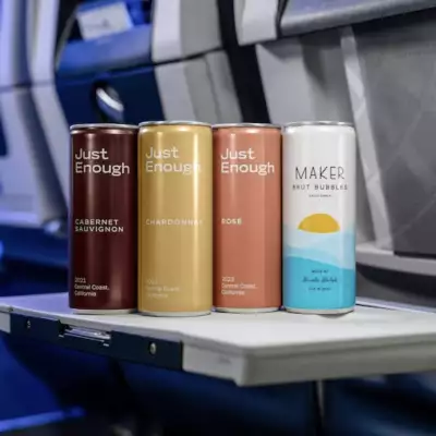 United Airlines ditches plastic wine bottles for recyclable cans