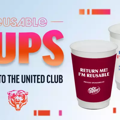 Chicago Bears launch reusable cup programme at Soldier Field