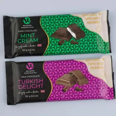 Walkers Chocolates switches to 100% recyclable paper wrappers