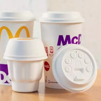 McDonald's Finland introduces fibre-based lids ahead of schedule