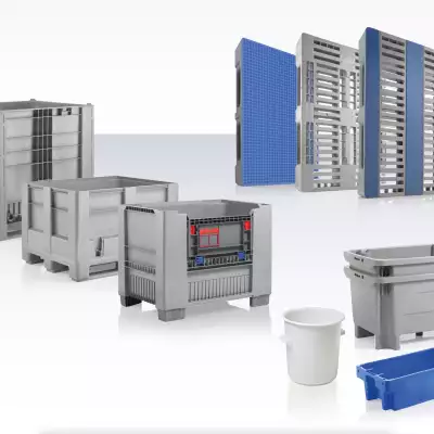 Durable plastic pallets made by Craemer Group