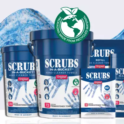 Sustainable packaging upgrade for popular industrial wipes brand