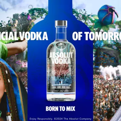 Absolut unveils first-ever limited-edition bottle collection for Tomorrowland 2025