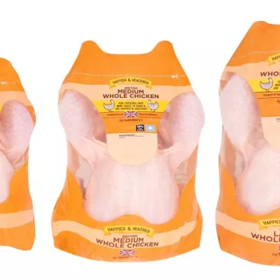 Sainsbury's whole chicken range goes trayless to reduce plastic waste