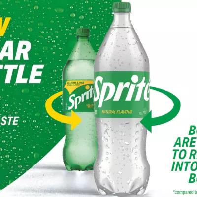 Sprite bottles in NZ go clear for better recycling