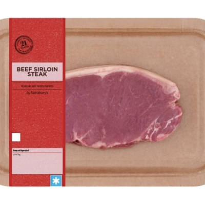 Cardboard trays replace plastic for Sainsbury's steak range