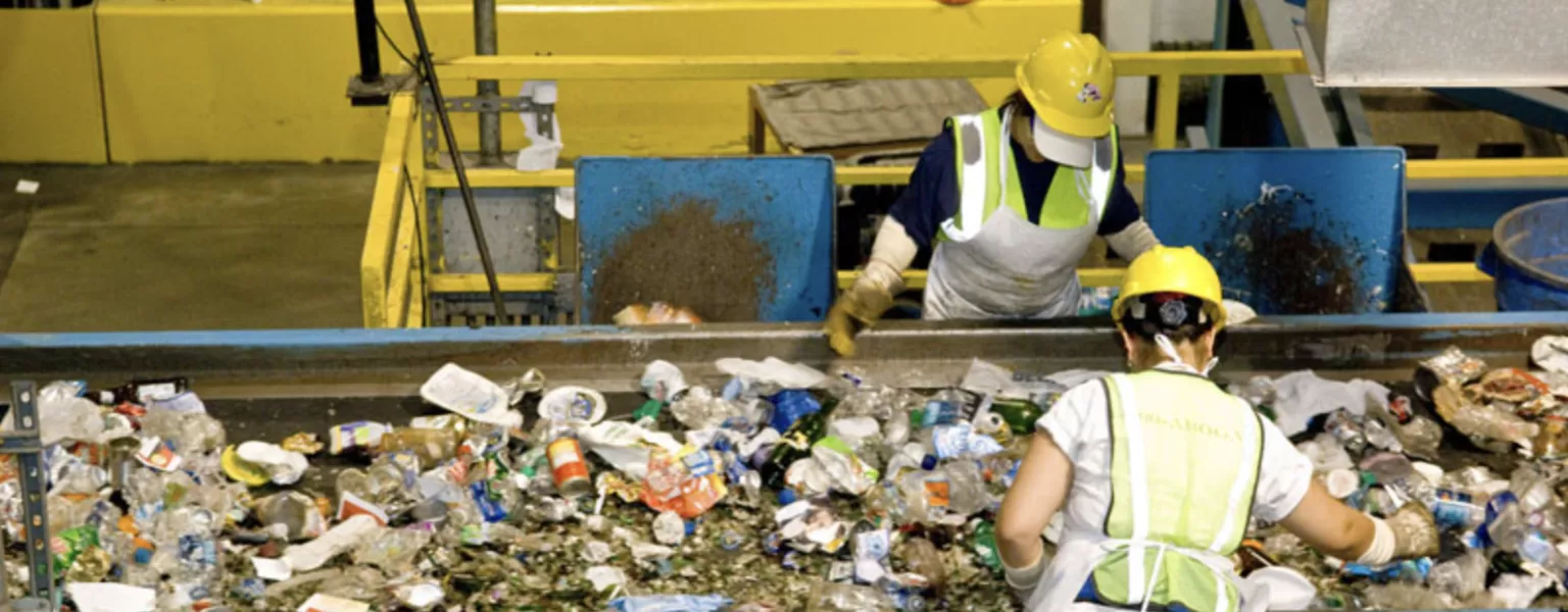 Sorting plastic waste public domain