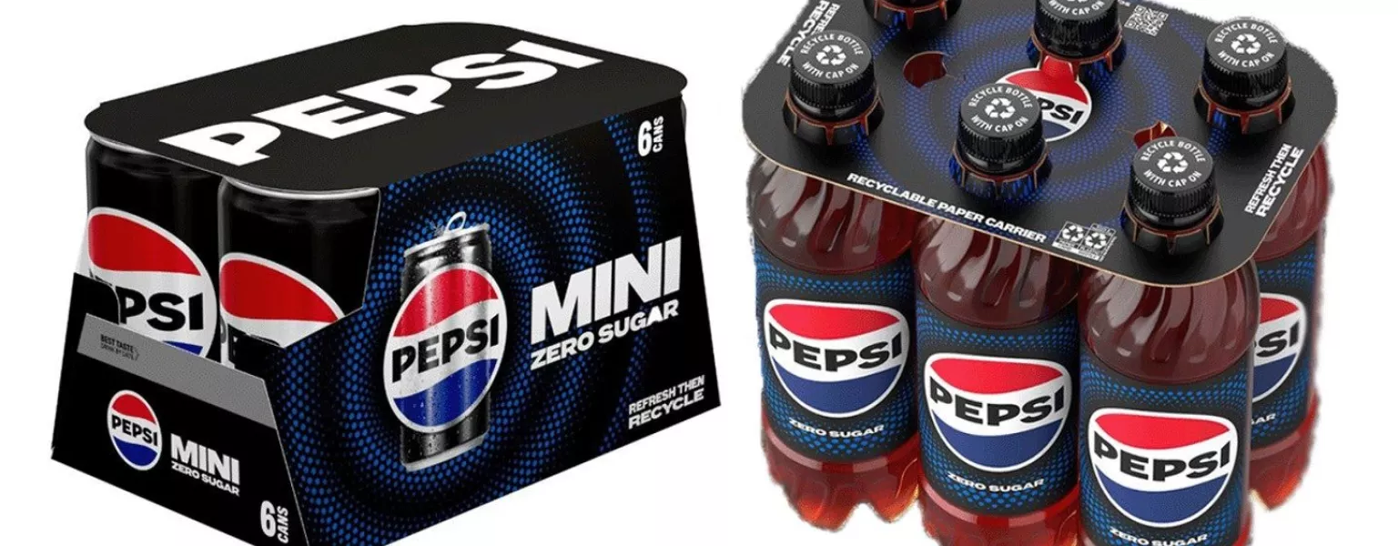 PepsiCo ditches plastic rings for paper-based packs in U.S. & Canada