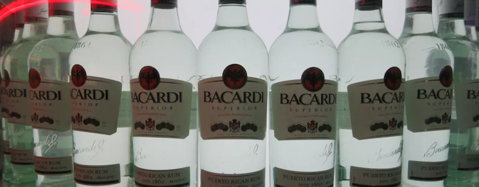Bacardi bottles credit Paul Sableman CC BY 2 0