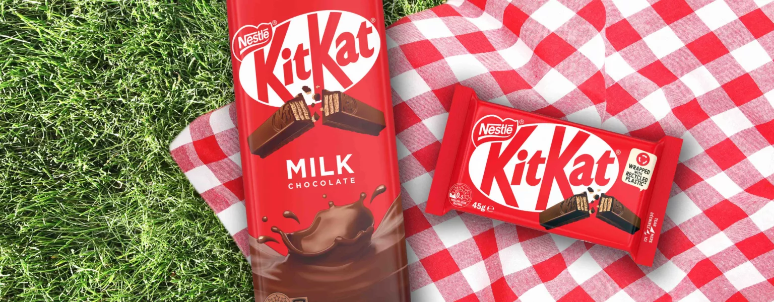 KitKat unveils wrappers with 90% recycled plastic in Australia
