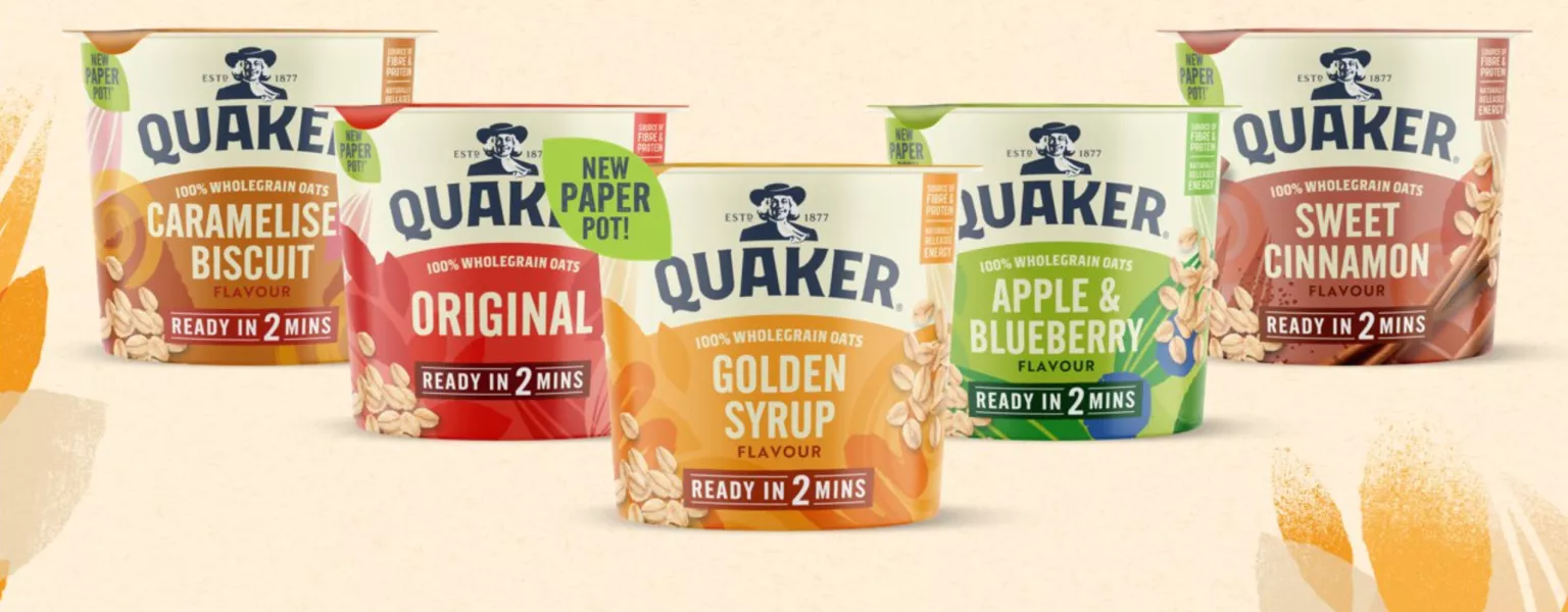 Quaker Oats ditches plastic and Introduces paper pots