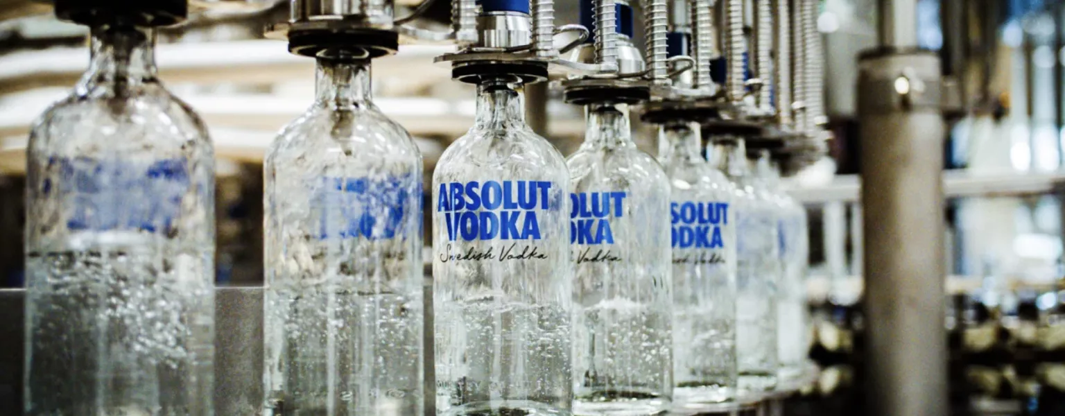 Absolut Vodka bottles