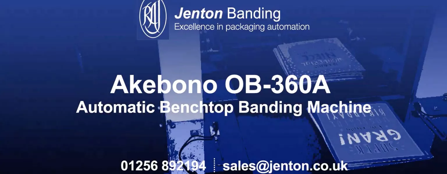Jenton Group - Akebono OB-360A Automatic Benchtop Banding Machine - 30 second challenge