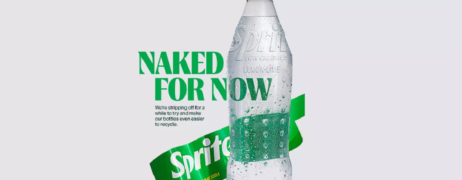Coca-Cola trials 'label-less' packaging for Sprite on-the-go bottles