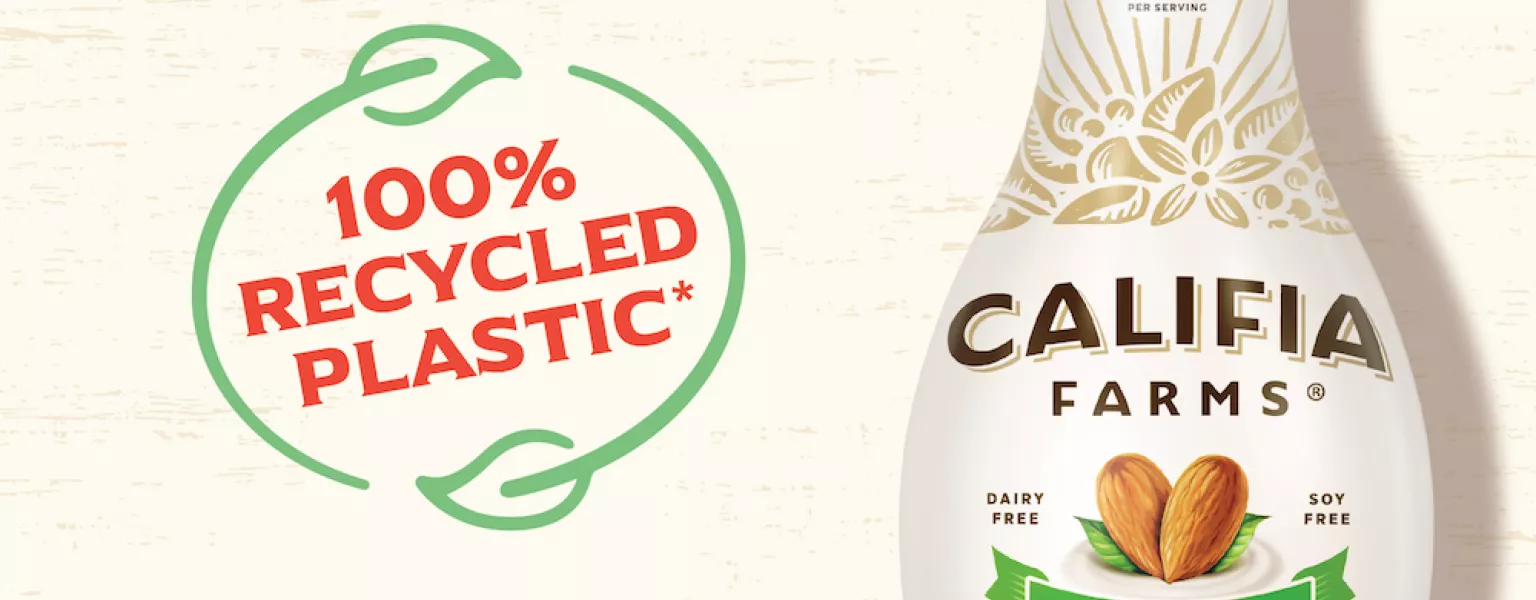 Califia Farms North America bottles now 100 recycled