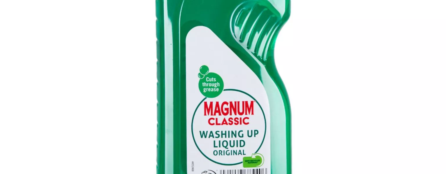 Aldi unveils 100 per cent rPET washing up liquid bottles
