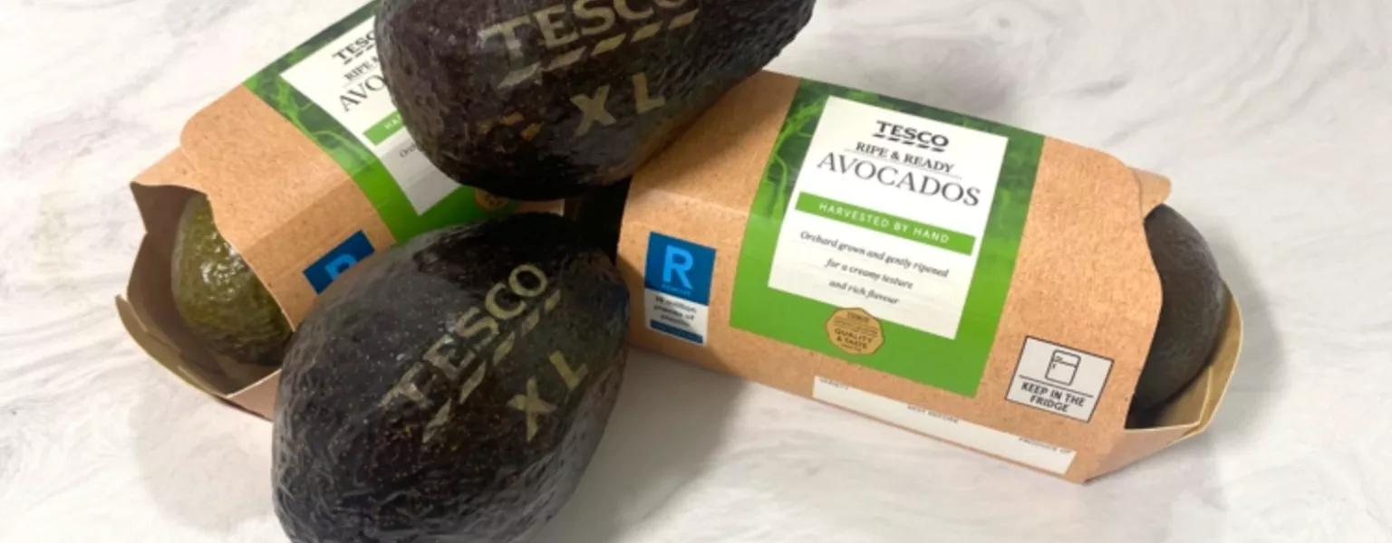 Tesco trials laser-etched avocados to reduce plastic waste