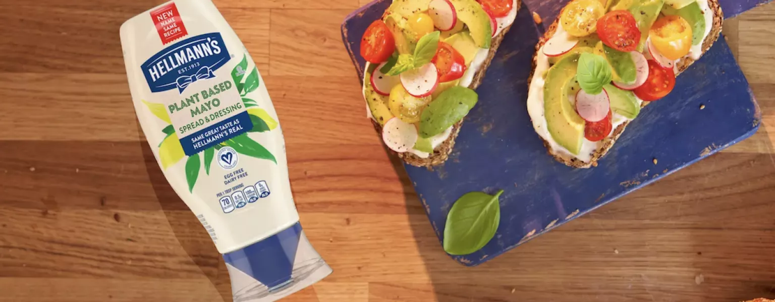 Hellmann’s unveils new squeeze bottle technology for plant-based mayo