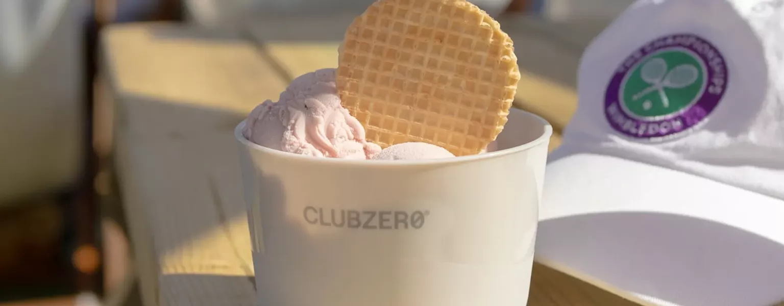 CLUBZERØ and Barclays introduce reusable ice cream pots at Wimbledon