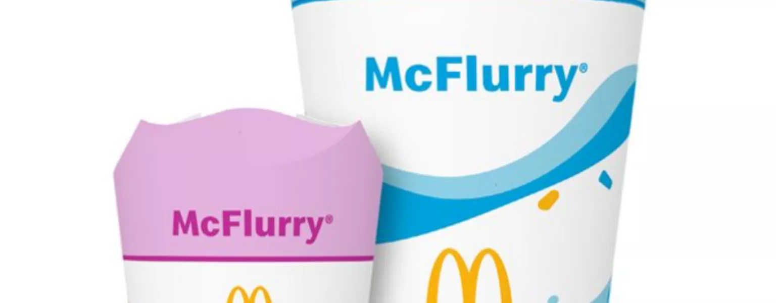 McDonald's rolls out four-flap McFlurry cups to enhance packaging recyclability