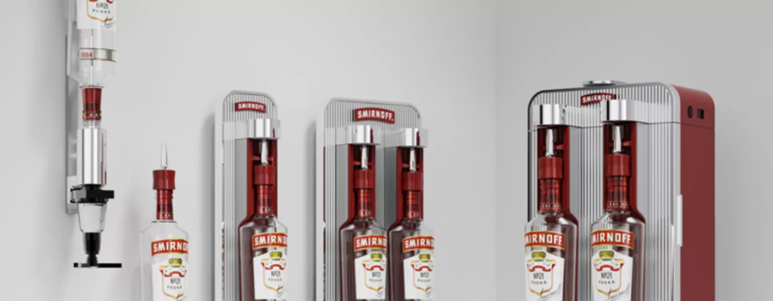 Diageo trials reusable keg and dispense system for spirits on Smirnoff vodka