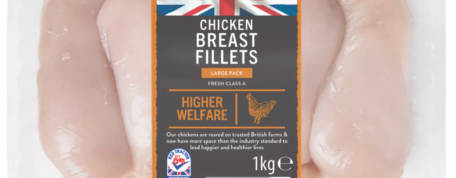 Aldi highlights chicken welfare with new packaging